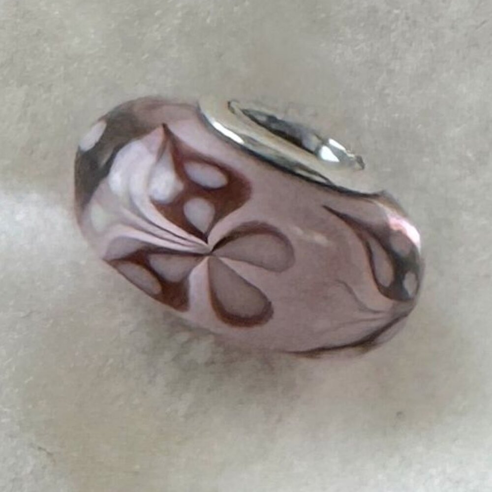 Pandora Pink Butterfly Kisses Glass Bead Murano ONLY 1 LEFT